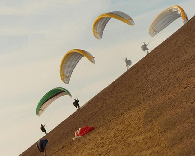 Formation et stages Parapente sur les site entre Dijon et Chalon en passant par Autun et Uchon Site de Moroges