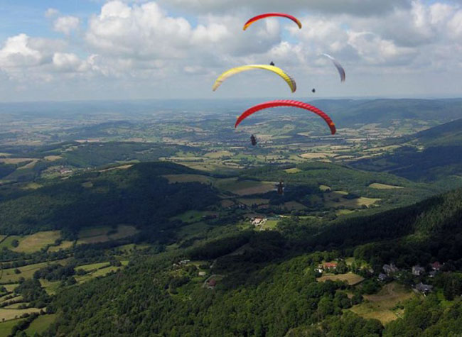 Parapente site de Uchon